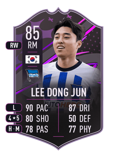 Lee Dong Jun Dynamic Duos 85 OVR
