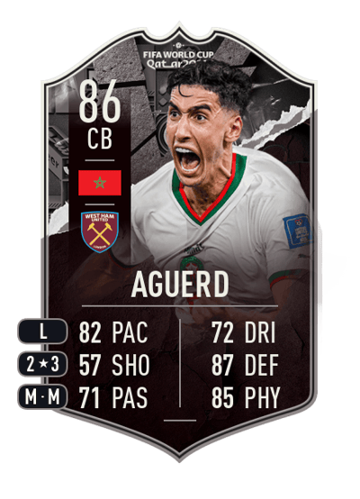 Nayef Aguerd World Cup Showdown 86 OVR