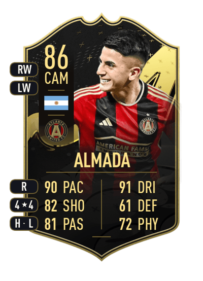 Thiago Almada Team of the Week 86 OVR