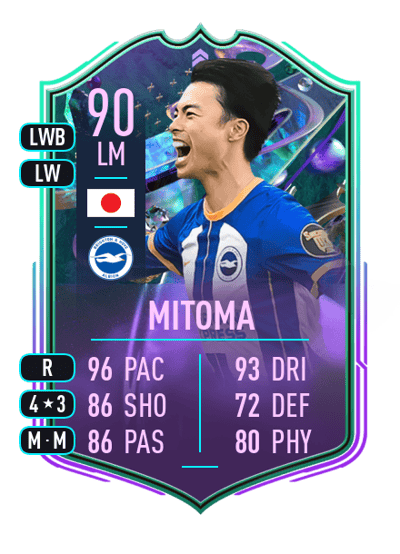 Kaoru Mitoma FANTASY FUT 90 OVR