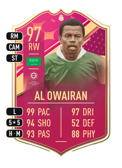 Saeed Al Owairan FUTTIES Heroes 97 OVR