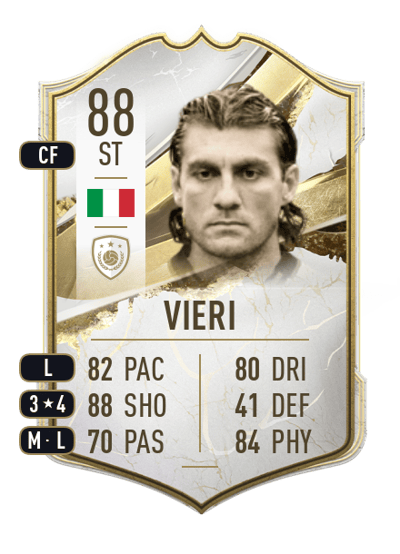 Christian Vieri Icon 88 OVR