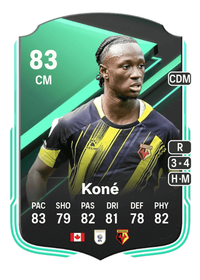 Ismaël Koné SQUAD FOUNDATIONS 83 OVR