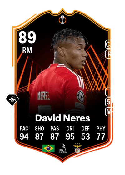 David Neres UEL Road to the Final 89 OVR