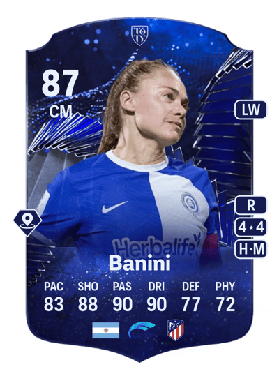 Estefanía Banini TOTY Honourable Mentions 87 OVR