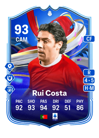 Rui Costa Greats of the Game Hero 93 OVR