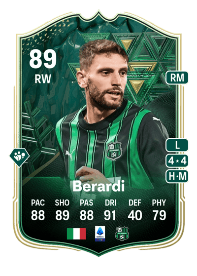 Domenico Berardi Winter Wildcards 89 OVR