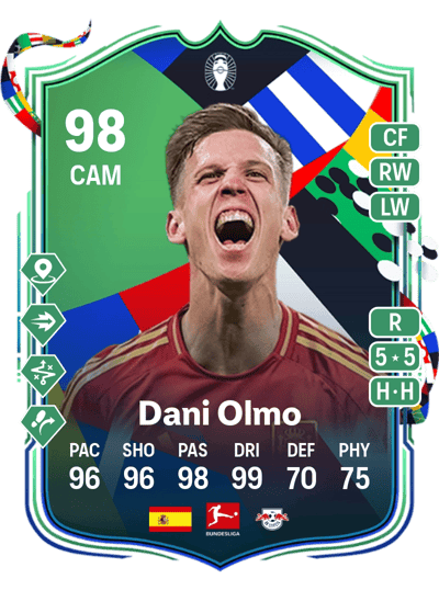 Dani Olmo UEFA EURO Path to Glory 98 OVR