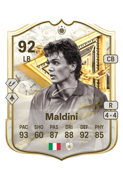Paolo Maldini FUT Immortals Icon 92 OVR