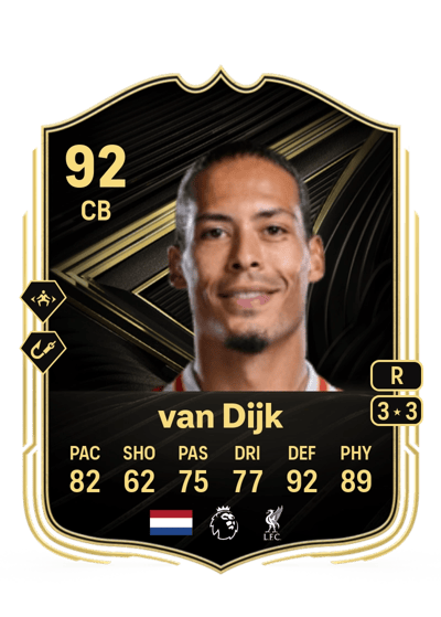 Virgil van Dijk Team of the Week 92 OVR