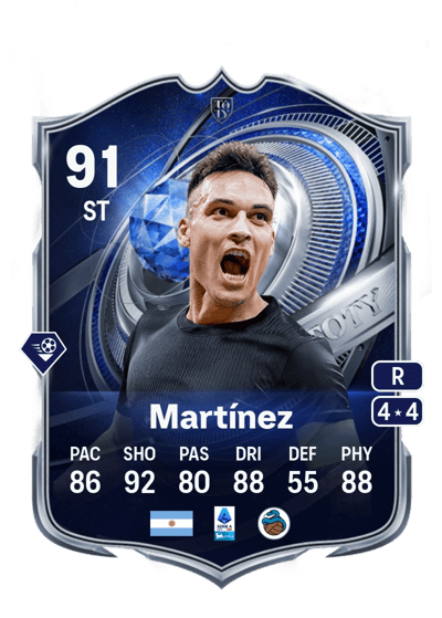 Lautaro Martínez TOTY Honourable Mentions 91 OVR