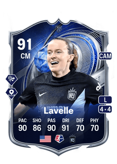 Rose Lavelle TOTY Honourable Mentions 91 OVR