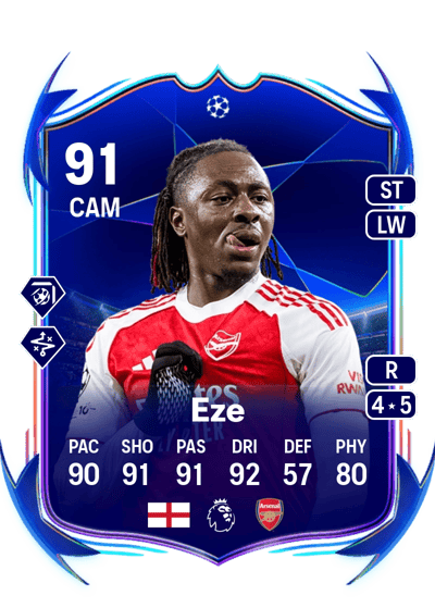Eberechi Eze UEFA Champions League Road to the Final 91 OVR