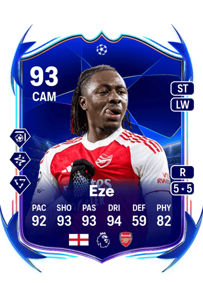 Eberechi Eze UEFA Champions League Road to the Final 93 OVR