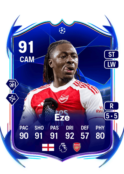 Eberechi Eze UEFA Champions League Road to the Final 91 OVR