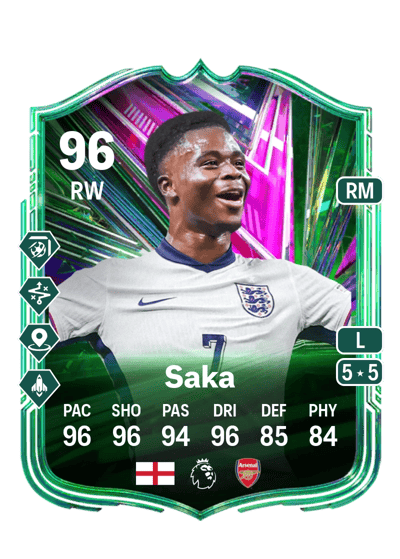 Bukayo Saka Festival of Football: Path to Glory 96 OVR
