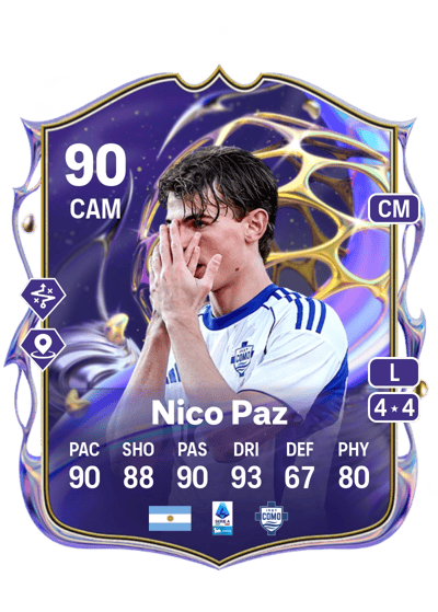 Nico Paz Future Stars 90 OVR