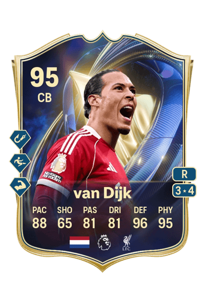 Virgil van Dijk Team of the Season 95 OVR