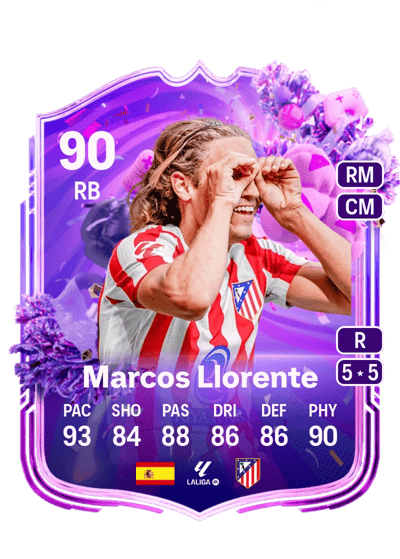 Marcos Llorente FUT Birthday 90 OVR