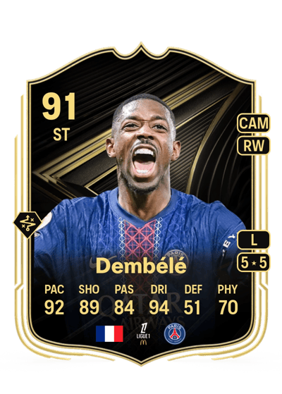 Ousmane Dembélé Team of the Week 91 OVR