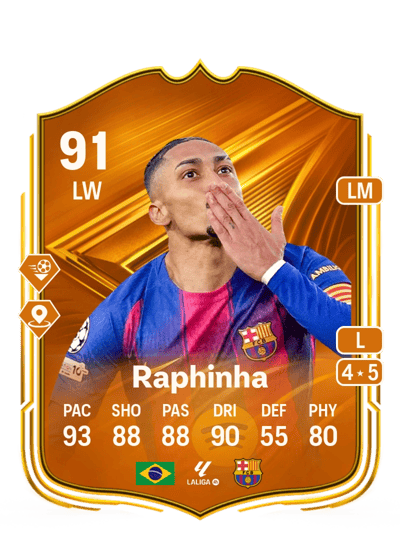 Raphinha Star Performer 91 OVR
