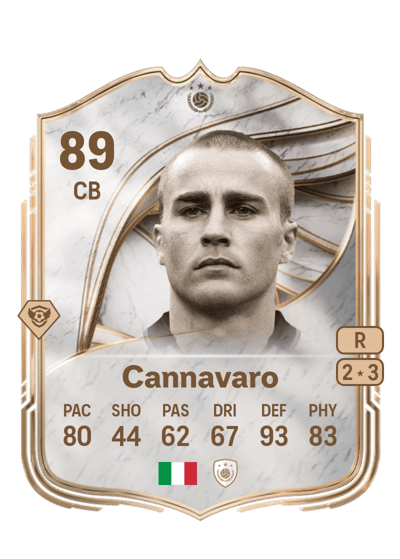 Fabio Cannavaro Icon 89 OVR