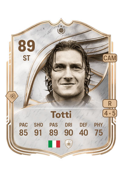 Francesco Totti Icon 89 OVR