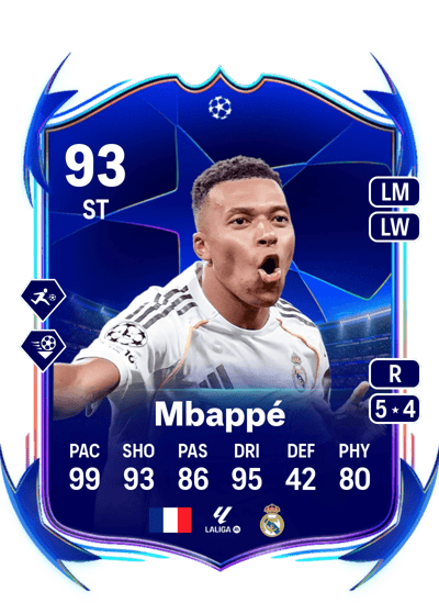 Kylian Mbappé UEFA Champions League Road to the Final 93 OVR