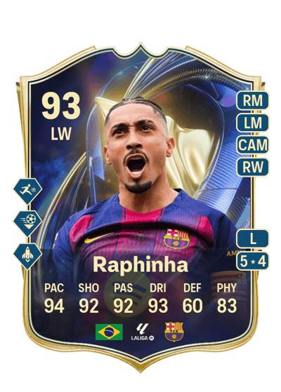 Raphinha Team of the Season 93 OVR
