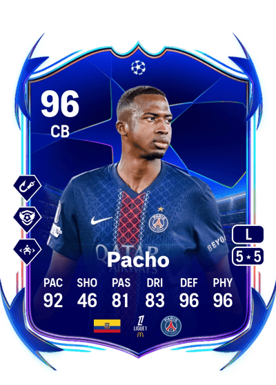Willian Pacho UEFA Champions League Road to the Final 96 OVR