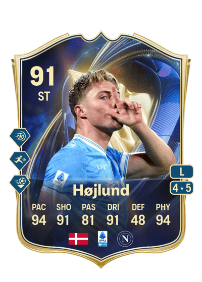 Rasmus Højlund Team of the Season 91 OVR