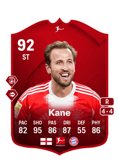 Harry Kane POTM Bundesliga 92 OVR