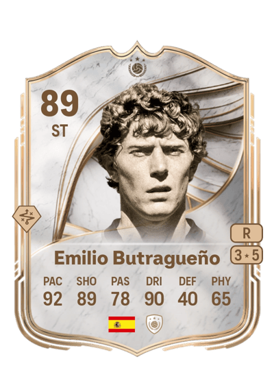 Emilio Butragueño Icon 89 OVR