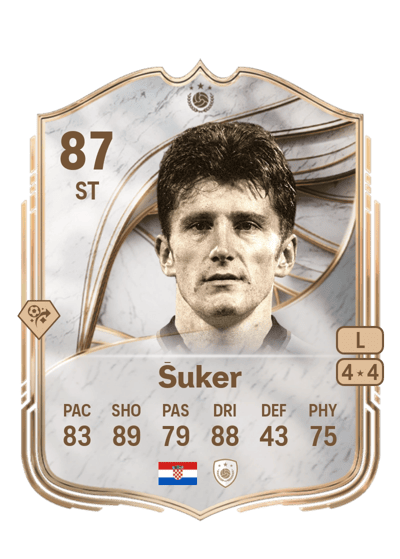 Davor Šuker Icon 87 OVR