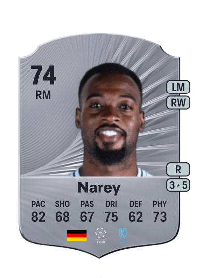 Khaled Narey Rare 74 OVR