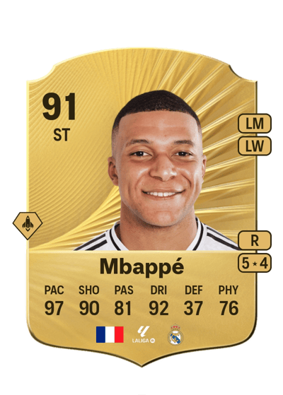 Kylian Mbappé Rare 91 OVR
