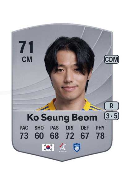 Ko Seung Beom Common 71 OVR