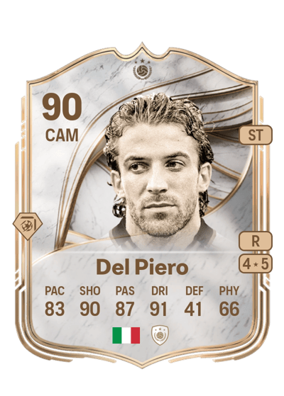 Alessandro Del Piero Icon 90 OVR