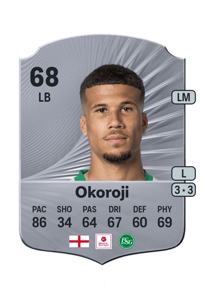 Chima Okoroji Rare 68 OVR