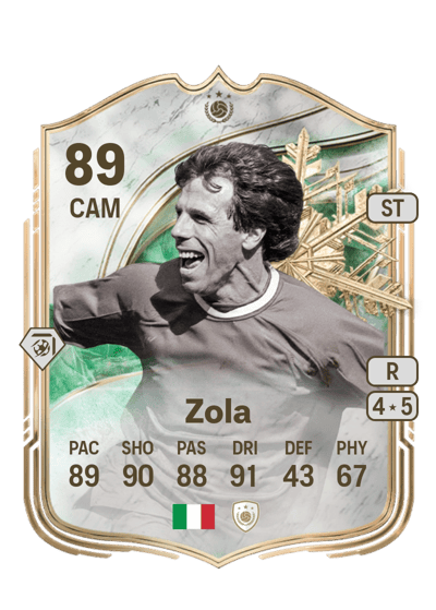Gianfranco Zola Winter Wildcards Icon 89 OVR