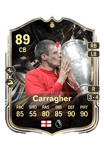 Jamie Carragher Trophy Titans Hero 89 OVR