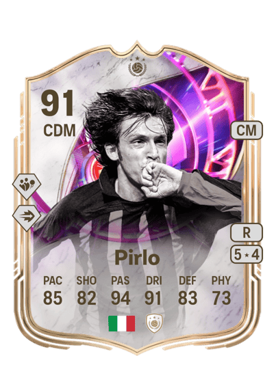 Andrea Pirlo Time Warp Icon 91 OVR