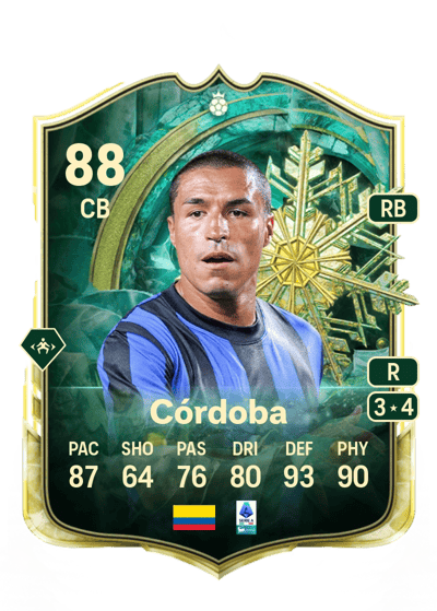 Iván Córdoba Winter Wildcards Hero 88 OVR