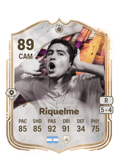 Juan Román Riquelme Unbreakables Icon 89 OVR