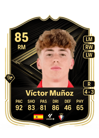 Víctor Muñoz Team of the Week 85 OVR