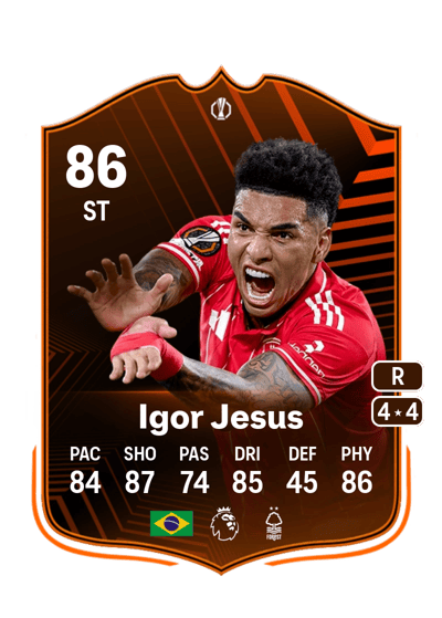 Igor Jesus UEL Road to the Knockouts 86 OVR