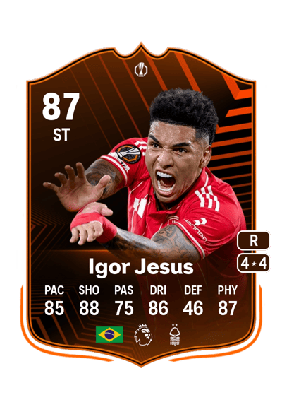 Igor Jesus UEL Road to the Knockouts 87 OVR