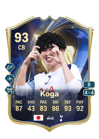 Tōko Koga Team of the Season 93 OVR