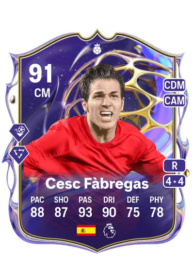 Cesc Fàbregas Future Stars Hero 91 OVR