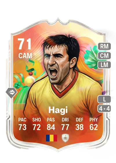 Gheorghe Hagi World Tour Silver Stars 71 OVR